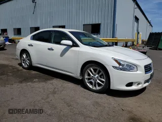 2013 Nissan Maxima S with VIN 1N4AA5AP5DC840795, listed as a Copart auction lot 57712115 with 187,516 mi miles and Salvage title. Bid and sale history available at DreamBid. Image 4.
