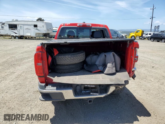 2016 Chevrolet Colorado 4WD LT with VIN 1GCGTCE33G1110703, listed as a Copart auction lot 57070685 with 94,856 mi miles and Salvage title. Bid and sale history available at DreamBid. Image 6.