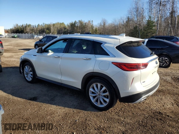 2019 Infiniti QX50 Pure z VIN 3PCAJ5M3XKF117625, wystawiony jako Copart lot #80327304 z przebiegiem 99 585 mil mil oraz Czysty tytuł • Clean title. Historia ofert i sprzedaży dostępna na DreamBid. Obrazek 2.