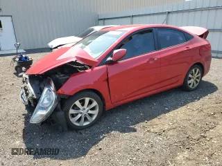 2013 Hyundai Accent GLS with VIN KMHCU4AE3DU316456, listed as a Copart auction lot 59439945 with 155,785 mi miles and Salvage title. Bid and sale history available at DreamBid. Image 1.