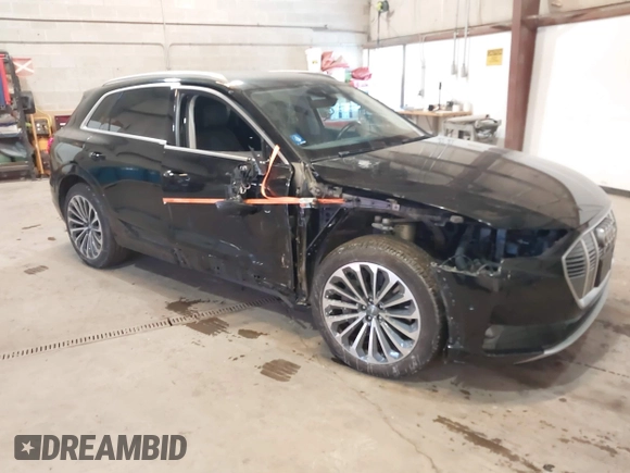 2019 Audi e-tron Prestige with VIN WA1VABGE1KB008769, listed as a IAAI auction lot 41412414 with 41,072 mi miles and . Bid and sale history available at DreamBid. Image 1.