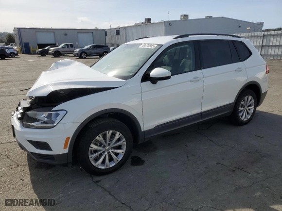 2020 Volkswagen Tiguan S with VIN 3VV1B7AX0LM010890, listed as a Copart auction lot 49478805 with 53,435 mi miles and Salvage Title. Bid and sale history available at carsss.com. Image 1.