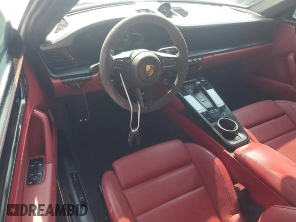 2022 Porsche 911 Carrera S with VIN WP0AB2A90NS221598, listed as a Copart auction lot 76089734 with 0 mi miles and Non Repairable. Bid and sale history available at carsss.com. Image 8.