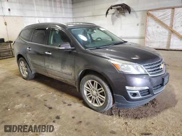 2015 Chevrolet Traverse LT with VIN 1GNKRGKD3FJ350577, listed as a Copart auction lot 51811645 with 215,276 mi miles and Clean Title. Bid and sale history available at carsss.com. Image 4.