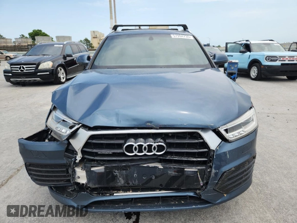 2018 Audi Q3 Premium Plus with VIN WA1JCCFS9JR014346, listed as a Copart auction lot 57994735 with 112,426 mi miles and Salvage title. Bid and sale history available at DreamBid. Image 5.
