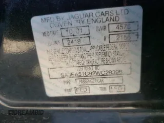 2002 Jaguar X-Type z VIN SAJEA51C92WC28396, wystawiony jako Copart lot #54454905 z przebiegiem 145 694 mil mil oraz Szkody całkowita. Historia ofert i sprzedaży dostępna na DreamBid. Obrazek 12.
