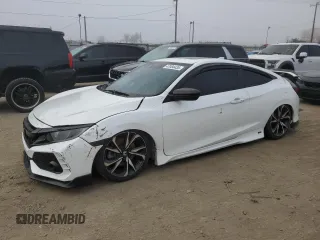 2020 Honda Civic Si Coupe with VIN 2HGFC3A52LH750210, listed as a Copart auction lot 47084435 with 72,347 mi miles and Salvage Title. Bid and sale history available at carsss.com. Image 1.