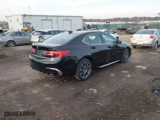 2018 Acura TLX w/Technology Pkg with VIN 19UUB2F52JA007703, listed as a IAAI auction lot 41427535 with 98,775 mi miles. Bid and sale history available at carsss.com. Image 4.