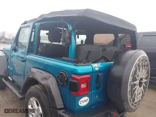 2020 Jeep Wrangler Sport S with VIN 1C4GJXAN4LW263737, listed as a IAAI auction lot 41983063 with 38,209 mi miles. Bid and sale history available at carsss.com. Image 6.