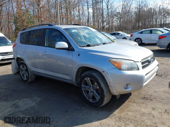 2008 Toyota RAV4 Sport with VIN JTMBK32V686042551, listed as a IAAI auction lot 41537816 with 246,477 mi miles. Bid and sale history available at carsss.com. Image 1.