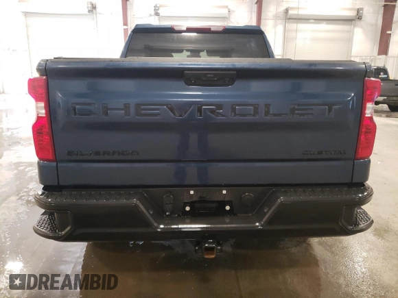 2022 Chevrolet Silverado 1500 Custom Trail Boss with VIN 3GCPDCEK6NG532726, listed as a Copart auction lot 43527885 with 21,634 mi miles and Salvage Title. Bid and sale history available at carsss.com. Image 6.