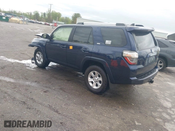 2022 Toyota 4Runner SR5 with VIN JTEMU5JR0N6028851, listed as a IAAI auction lot 41972880 with 38,484 mi miles and . Bid and sale history available at DreamBid. Image 3.