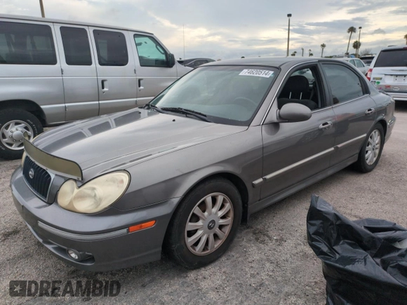 2003 Hyundai Sonata GLS with VIN KMHWF35HX3A866677, listed as a Copart auction lot 74620514 with 0 mi miles and Salvage Title. Bid and sale history available at carsss.com. Image 1.