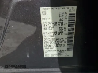 2016 Nissan Murano SL z VIN 5N1AZ2MG2GN141044, wystawiony jako Copart lot #53510865 z przebiegiem Nie podano mil oraz Szkoda całkowita • Salvage title. Historia ofert i sprzedaży dostępna na DreamBid. Obrazek 14.