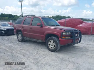 2003 Chevrolet Tahoe Z71 z VIN 1GNEK13Z33R275241, wystawiony jako IAAI lot #42453978 z przebiegiem Nie podano mil oraz . Historia ofert i sprzedaży dostępna na DreamBid. Obrazek 1.