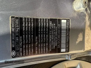 2013 Land Rover Range Rover Sport HSE Lux with VIN SALSK2D46DA803531, listed as a Copart auction lot 64678465 with Not provided miles and Clean title. Bid and sale history available at DreamBid. Image 10.