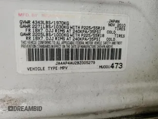 2011 Mitsubishi Outlander Sport SE with VIN JA4AP4AU2BZ005279, listed as a Copart auction lot 49725245 with 187,878 mi miles and Salvage Title. Bid and sale history available at carsss.com. Image 13.