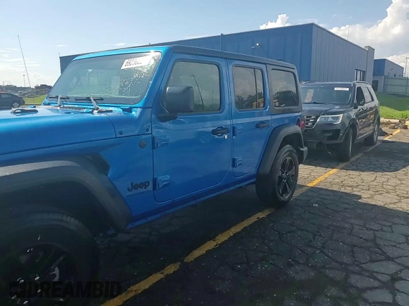 2023 Jeep Wrangler Sport with VIN 1C4HJXDN6PW543133, listed as a Copart auction lot 69230224 with 5,370 mi miles and Clean Title. Bid and sale history available at DreamBid. Image 13.
