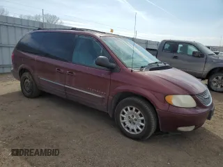 2001 Chrysler Town & Country LXi with VIN 2C4GP54L21R324666, listed as a Copart auction lot 50709465 with 245,830 mi miles and Salvage Title. Bid and sale history available at DreamBid. Image 4.