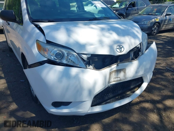 2015 Toyota Sienna L with VIN 5TDZK3DCXFS640245, listed as a IAAI auction lot 42310815 with 76,260 mi miles and . Bid and sale history available at DreamBid. Image 6.