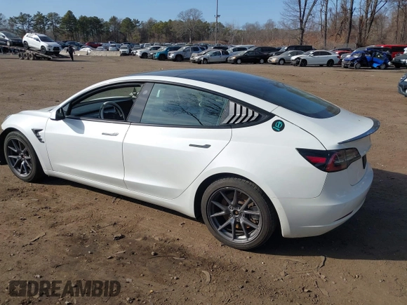 2021 Tesla Model 3 Long Range with VIN 5YJ3E1EB2MF858267, listed as a IAAI auction lot 41782360 with 79,671 mi miles and . Bid and sale history available at DreamBid. Image 14.