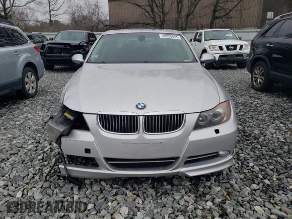 2007 BMW 3 Series 335xi with VIN WBAVD53547AV14739, listed as a Copart auction lot 50058055 with 141,075 mi miles and Clean Title. Bid and sale history available at carsss.com. Image 5.