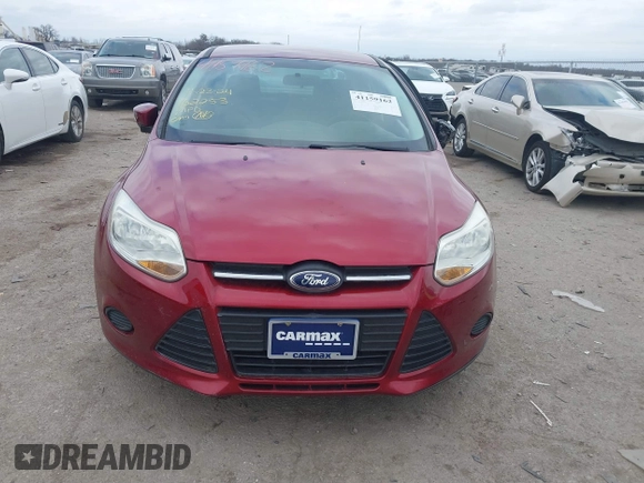 2014 Ford Focus SE with VIN 1FADP3F21EL340728, listed as a IAAI auction lot 41159162 with 125,919 mi miles. Bid and sale history available at carsss.com. Image 11.