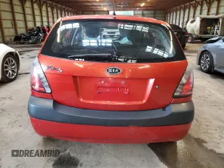 2009 Kia Rio LX with VIN KNADE243696572877, listed as a Copart auction lot 66075394 with 0 mi miles and Non Repairable. Bid and sale history available at carsss.com. Image 6.