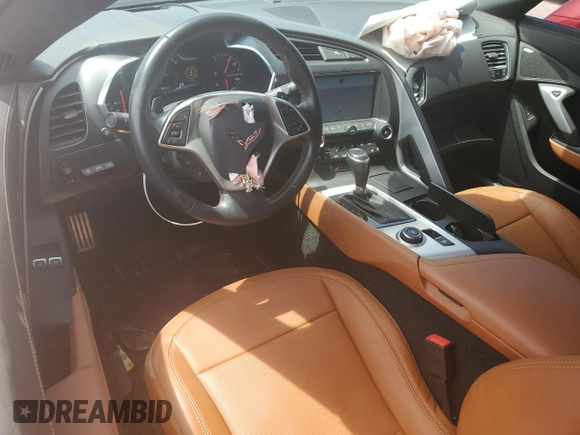 2015 Chevrolet Corvette Z51 2LT with VIN 1G1YK2D74F5100462, listed as a Copart auction lot 69493574 with 18,169 mi miles and Salvage Title. Bid and sale history available at carsss.com. Image 8.
