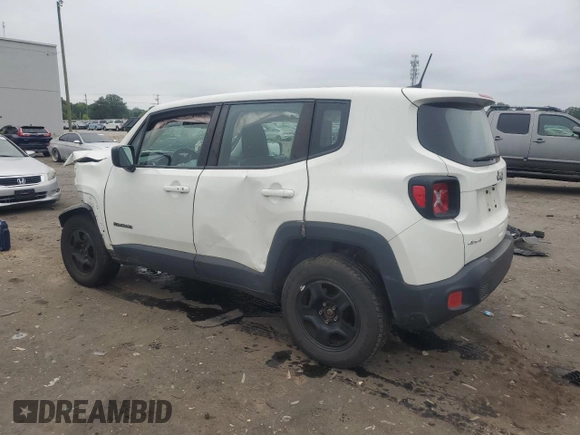 2018 Jeep Renegade Sport with VIN ZACCJBAB1JPJ35177, listed as a Copart auction lot 62722995 with 98,439 mi miles and Salvage title. Bid and sale history available at DreamBid. Image 2.