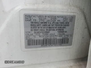 2014 Nissan Sentra SV with VIN 3N1AB7AP6EY255481, listed as a Copart auction lot 89181725 with 206,869 mi miles and Salvage Title. Bid and sale history available at DreamBid. Image 14.