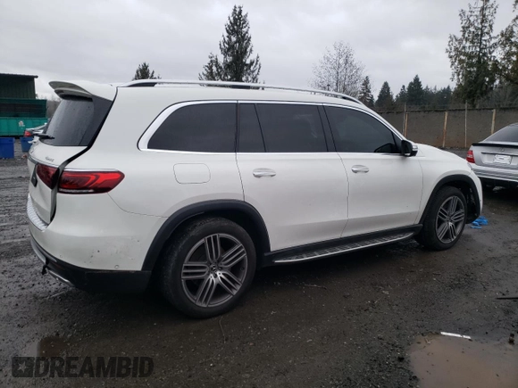 2021 Mercedes-Benz GLS 450 with VIN 4JGFF5KE1MA429710, listed as a Copart auction lot 80342473 with 73,469 mi miles and . Bid and sale history available at DreamBid. Image 3.