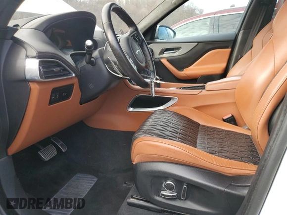 2020 Jaguar F-Pace SVR with VIN SADCZ2EE9LA627415, listed as a Copart auction lot 47596845 with Not Provided miles and Non Repairable. Bid and sale history available at DreamBid. Image 7.