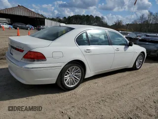 2004 BMW 7 Series 745Li z VIN WBAGN635C4DS52148, wystawiony jako Copart lot #44372875 z przebiegiem Nie podano mil oraz Czysty tytuł • Clean title. Historia ofert i sprzedaży dostępna na DreamBid. Obrazek 3.
