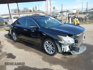 2009 Nissan Maxima SV with VIN 1N4AA51EX9C831774, listed as a IAAI auction lot 41544854 with 134,392 mi miles and . Bid and sale history available at DreamBid. Image 1.
