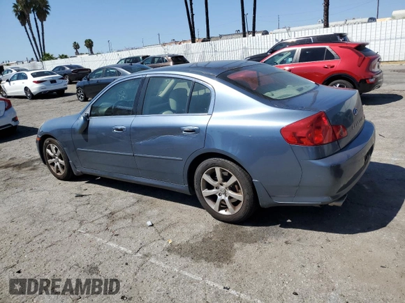 2006 Infiniti G35 with VIN JNKCV51E16M505714, listed as a Copart auction lot 70268654 with 75,549 mi miles and Salvage Title. Bid and sale history available at DreamBid. Image 2.