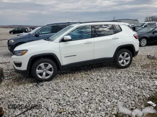 2020 Jeep Compass Latitude with VIN 3C4NJDBB6LT254652, listed as a Copart auction lot 50959545 with 49,287 mi miles and Clean Title. Bid and sale history available at carsss.com. Image 1.