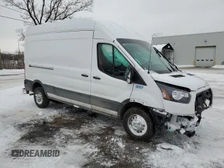 2023 Ford Transit Cargo with VIN 1FTBR2X84PKB44056, listed as a Copart auction lot 40418174 with Not Provided miles and Salvage Title. Bid and sale history available at DreamBid. Image 4.