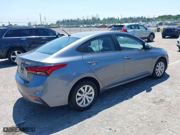2020 Hyundai Accent SEL with VIN 3KPC24A60LE115095, listed as a IAAI auction lot 39194808 with 69,629 mi miles. Bid and sale history available at carsss.com. Image 4.