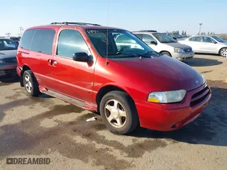 2001 Nissan Quest GXE with VIN 4N2ZN15T81D821145, listed as a IAAI auction lot 41468850 with 239,147 mi miles. Bid and sale history available at carsss.com. Image 1.