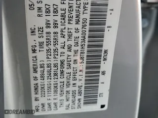 2010 Acura RDX Tech Pkg with VIN 5J8TB1H53AA007650, listed as a Copart auction lot 44454495 with 65,402 mi miles and Salvage Title. Bid and sale history available at carsss.com. Image 13.