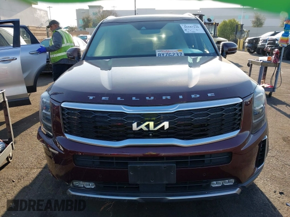 2022 Kia Telluride SX with VIN 5XYP54HC1NG203695, listed as a IAAI auction lot 41947136 with 54,797 mi miles and . Bid and sale history available at DreamBid. Image 12.
