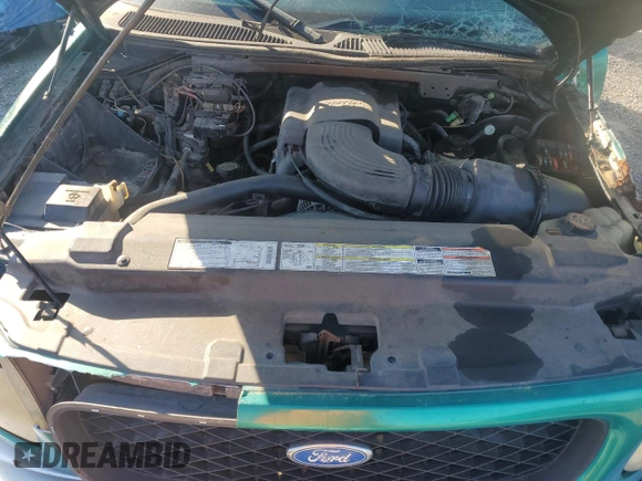 1997 Ford F-150 XL with VIN 1FTDX18W9VNC37219, listed as a Copart auction lot 46190755 with 280,588 mi miles and Salvage Title. Bid and sale history available at carsss.com. Image 12.