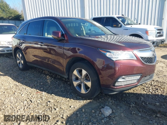 2016 Acura MDX with VIN 5FRYD4H25GB043943, listed as a IAAI auction lot 41731449 with 149,648 mi miles. Bid and sale history available at carsss.com. Image 1.