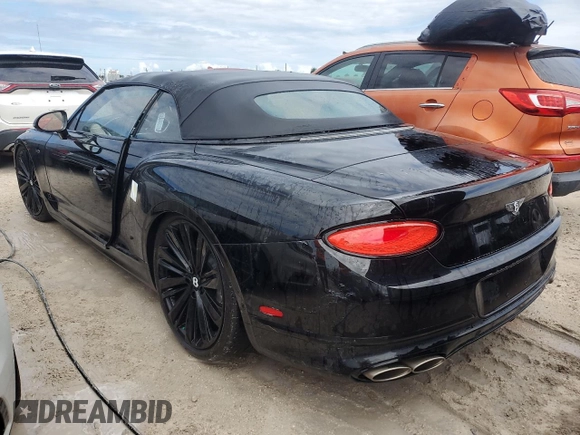 2024 Bentley Continental GT with VIN SCBDT4ZG5RC014894, listed as a Copart auction lot 74459704 with Not Provided miles and Non Repairable. Bid and sale history available at DreamBid. Image 2.