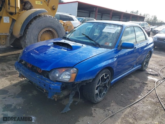 2005 Subaru Impreza Sedan (Natl) WRX with VIN JF1GD29625G503684, listed as a IAAI auction lot 41608594 with 130,784 mi miles. Bid and sale history available at carsss.com. Image 2.