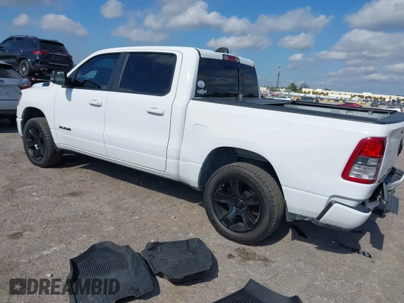 2021 Ram 1500 Lone Star с VIN 1C6RREFT1MN749997, выставлен на аукционе IAAI как лот 41306635 с пробегом 59 451 миль миль и . История ставок и продаж доступна на DreamBid. Изображение 3.