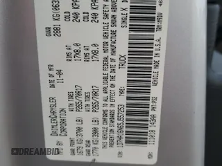 2005 Dodge 1500 SLT with VIN 1D7HA16N65J557253, listed as a Copart auction lot 85284264 with Not Provided miles and Salvage Title. Bid and sale history available at carsss.com. Image 12.