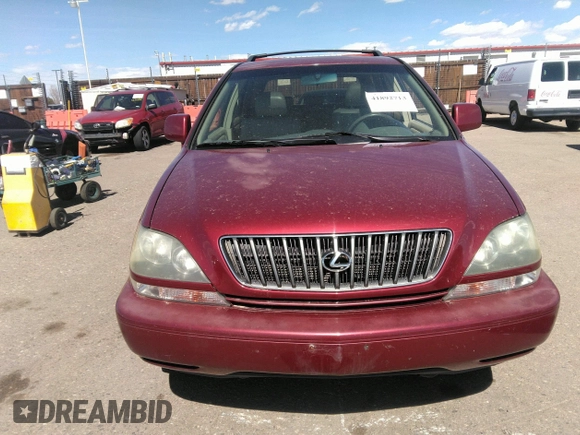 2000 Lexus RX with VIN JT6HF10U6Y0146917, listed as a IAAI auction lot 41892713 with 170,756 mi miles. Bid and sale history available at carsss.com. Image 6.