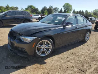 2015 BMW 3 Series 328i xDrive with VIN WBA3B3G54FNT68703, listed as a Copart auction lot 57176595 with 90,313 mi miles and Salvage title. Bid and sale history available at DreamBid. Image 1.
